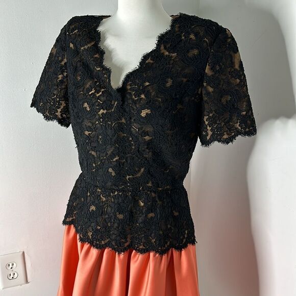 Vintage 80s Does 50s Rickie Freeman Drop Waist Dress - Picture 2 of 6